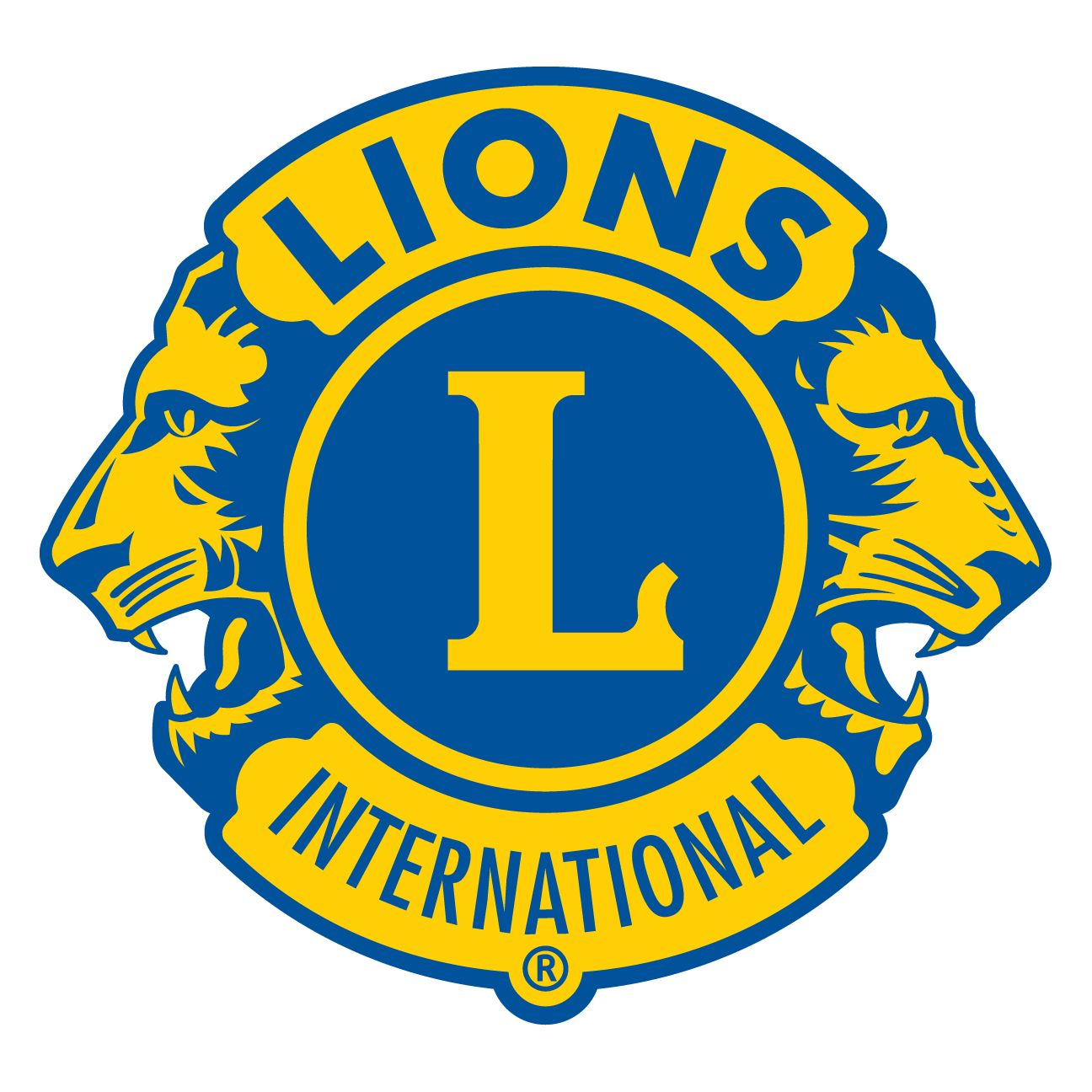 Lions Clube Logo Preto
